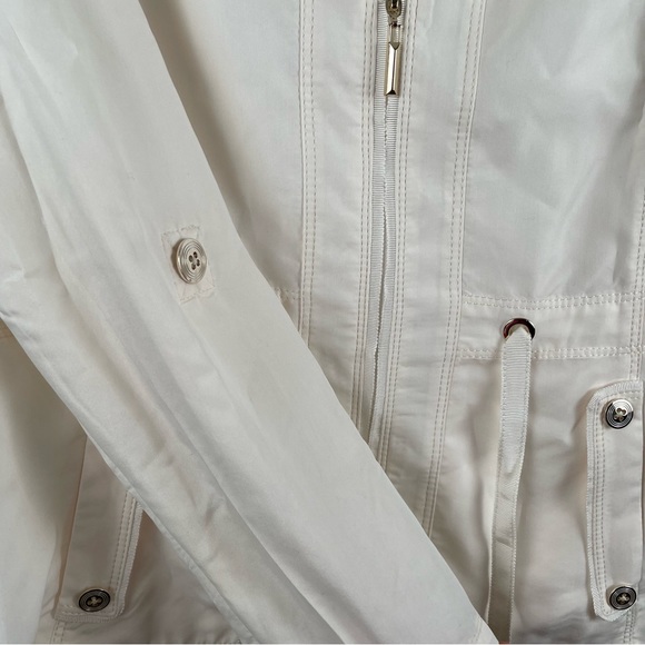 WHITE HOUSE BLACK MARKET UTILITY JACKET | IVORY | SIZE 4 - Picture 4 of 5